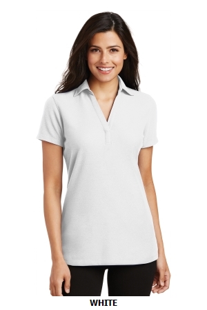 Port Authority Ladies Silk Touch Y-Neck Polo. L5001.