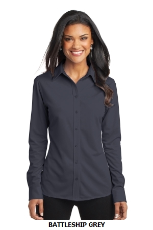 Port Authority Ladies Dimension Knit Dress Shirt. L570.