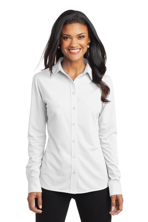 Port Authority Ladies Dimension Knit Dress Shirt. L570.