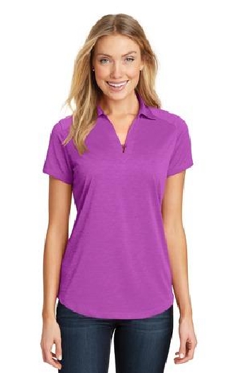 Port Authority Ladies Digi Heather Performance Polo. L574.