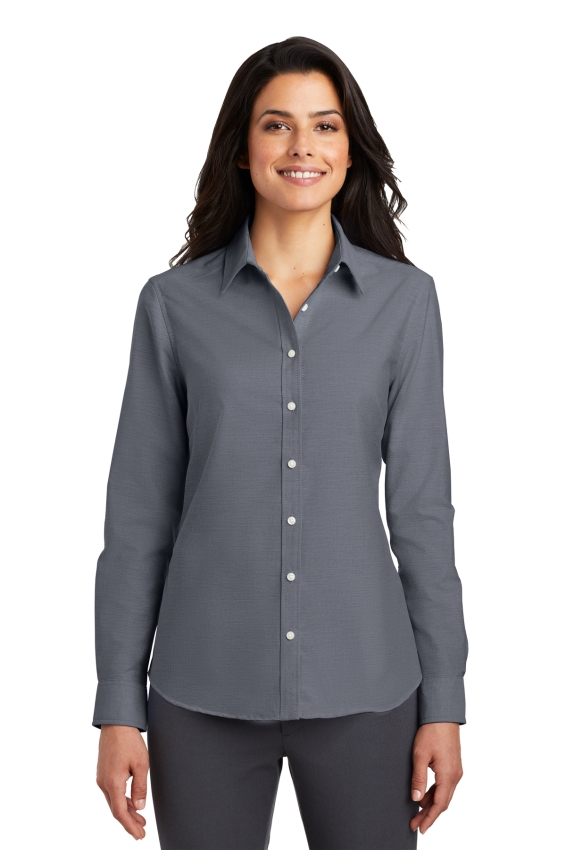 Port Authority Ladies SuperPro Oxford Shirt. L658.