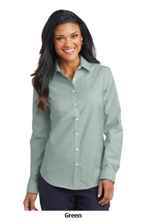 Port Authority Ladies SuperPro Oxford Shirt. L658.
