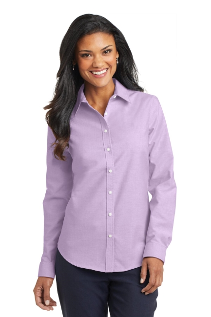 Port Authority Ladies SuperPro Oxford Shirt. L658.