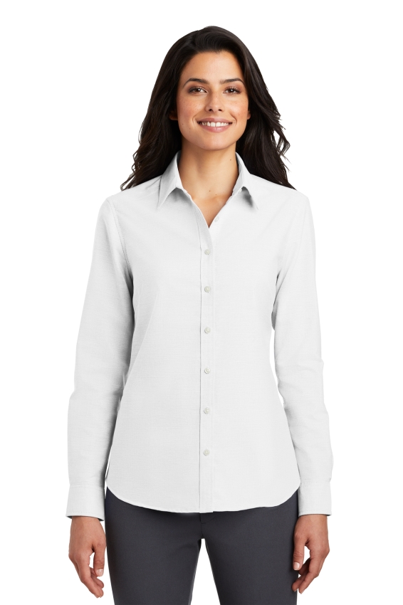 Port Authority Ladies SuperPro Oxford Shirt. L658.