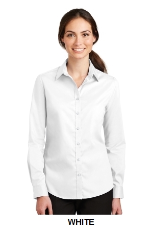 Port Authority Ladies SuperPro Twill Shirt.  PORT A.  L663
