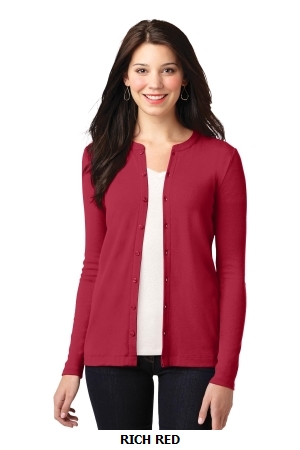 Port Authority® Ladies Concept Stretch Button-Front Cardigan. LM1008.