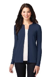 Port Authority® Ladies Concept Stretch Button-Front Cardigan. LM1008.