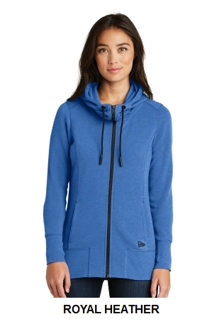 NEW ERA LADIES TRI-BLEND FLEECE FULL-ZIP HOODIE.  NEW ERA  LNEA511