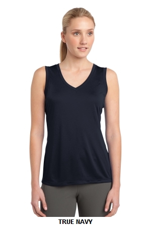 Sport-Tek™ Ladies Sleeveless PosiCharge™ Competitor™ V-Neck Tee. LST352.