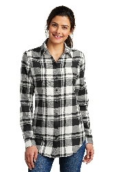 PORT AUTHORITY  LADIES PLAID FLANNEL TUNIC .  PORT A.  LW668