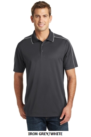 Sport-Tek Micropique Sport-Wick Piped Polo. ST653.