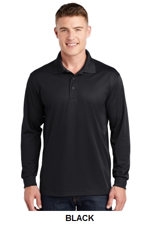 Sport-Tek® Long Sleeve Micropique Sport-Wick® Polo. ST657.