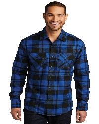 PORT AUTHORITY PLAID FLANNEL SHIRT.  PORT A.  W668