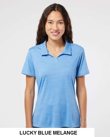 Adidas A403 - Women's Melange Polo.  ADIDAS  A403