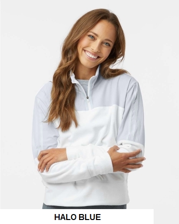 Adidas Women's Fleece Quarter-Zip Pullover.  ADIDAS  A601