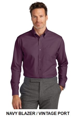 Brooks Brothers Wrinkle-Free Stretch Nailhead Shirt.  BROOKS BROS  BB18002