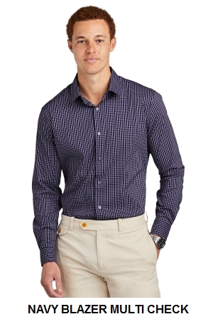 Brooks Brothers Tech Stretch Patterned Shirt.  BROOKS BROS  BB18006