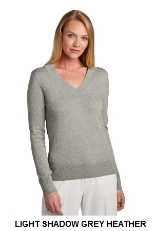 Brooks Brothers Womens Cotton Stretch V-Neck Sweater.  BB18401