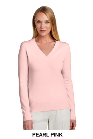 Brooks Brothers Womens Cotton Stretch V-Neck Sweater.  BB18401