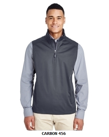 Ash City - Core 365 Men's Techno Lite Three-Layer Knit Tech-Shell Quarter-Zip Vest  (CE709)