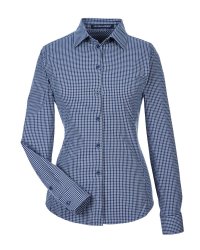 Devon & Jones CrownLux Performance Ladies Tonal Mini Check Shirt (DG535W)