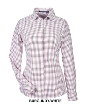 Devon & Jones CrownLux Performance Ladies Micro Windowpane Shirt  (DG540W)