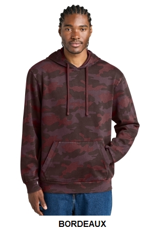 District Wash Camo Fleece Hoodie.  D.THREADS  DT2200C