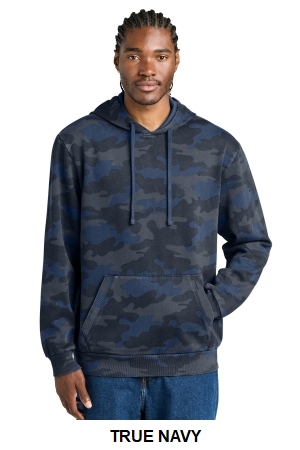 District Wash Camo Fleece Hoodie.  D.THREADS  DT2200C
