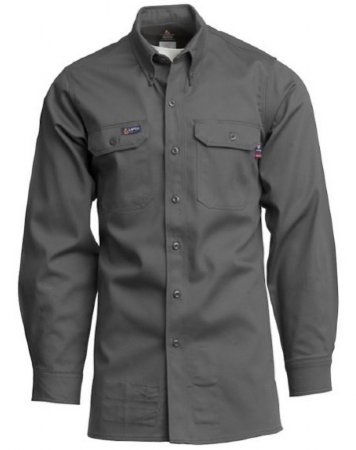 LAPCO Lightweight 100-Percent Cotton Flame Resistant Work Shirt. FR256