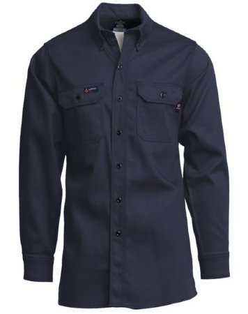 LAPCO Lightweight 100-Percent Cotton Flame Resistant Work Shirt. FR256