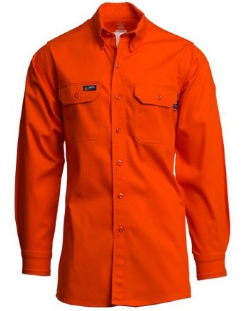 LAPCO Lightweight 100-Percent Cotton Flame Resistant Work Shirt. FR256
