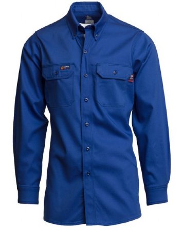 LAPCO Lightweight 100-Percent Cotton Flame Resistant Work Shirt. FR256