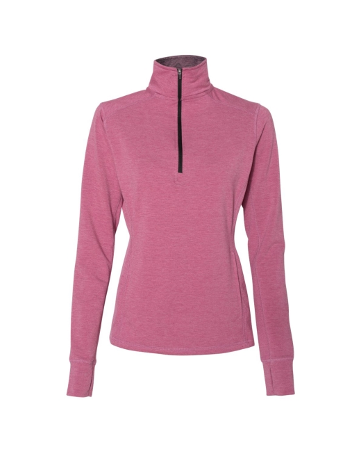 J America Ladies Omega Stretch Quarter-Zip (JA8433)