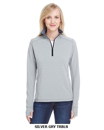 J America Ladies Omega Stretch Quarter-Zip (JA8433)