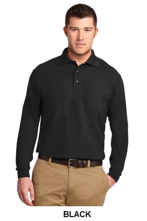 Port Authority Silk Touch Long Sleeve Polo.  PORT A.  K500LS