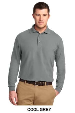 Port Authority Silk Touch Long Sleeve Polo.  PORT A.  K500LS