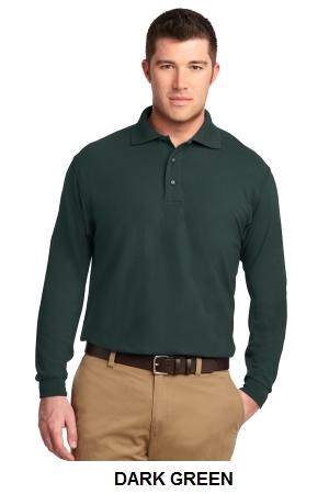 Port Authority Silk Touch Long Sleeve Polo.  PORT A.  K500LS