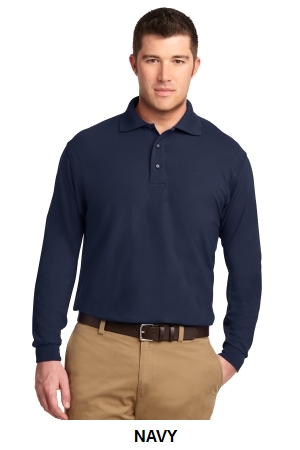 Port Authority Silk Touch Long Sleeve Polo.  PORT A.  K500LS