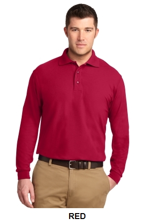 Port Authority Silk Touch Long Sleeve Polo.  PORT A.  K500LS