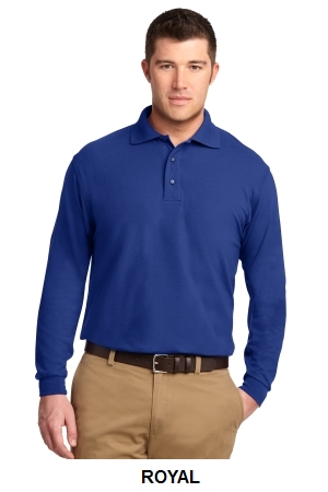 Port Authority Silk Touch Long Sleeve Polo.  PORT A.  K500LS