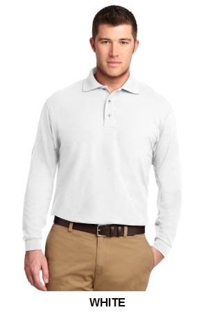 Port Authority Silk Touch Long Sleeve Polo.  PORT A.  K500LS