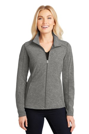 Port Authority Ladies Heather Microfleece Full-Zip Jacket