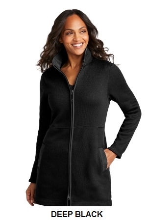 Port Authority Womens Arc Sweater Fleece Long Jacket.  PORT A.  L425