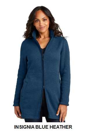 Port Authority Womens Arc Sweater Fleece Long Jacket.  PORT A.  L425