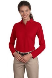 Port Authority® - Ladies Long Sleeve Silk Touch™ Polo. (L500LS)