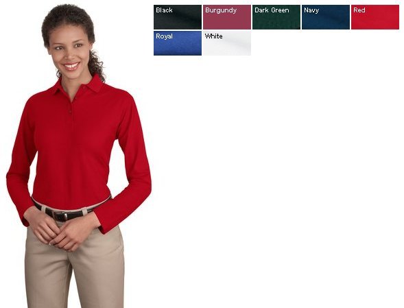 Port Authority® - Ladies Long Sleeve Silk Touch™ Polo. (L500LS)