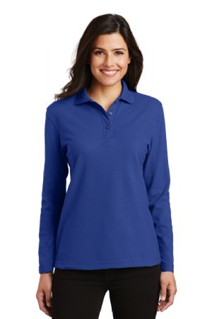 Port Authority® - Ladies Long Sleeve Silk Touch™ Polo. (L500LS)