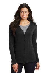 Port Authority Ladies Modern Stretch Cotton Cardigan.  PORT A.  L515