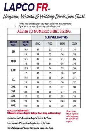 LAPCO Lightweight 100-Percent Cotton Flame Resistant Work Shirt. FR256