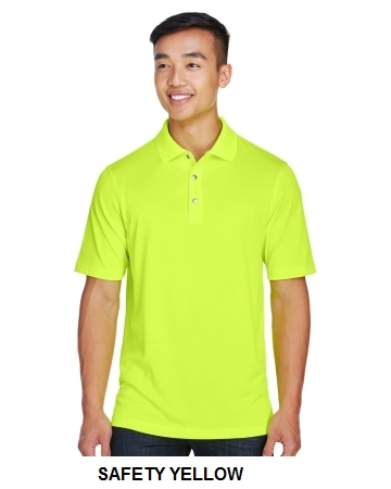 Harriton Mens Advantage Snag Protection Plus IL Snap Placket Polo.  HARRITON  M345